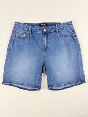 Buffalo David Bitton Teagan Denim Bermuda Shorts Mid Rise Stretch Jorts